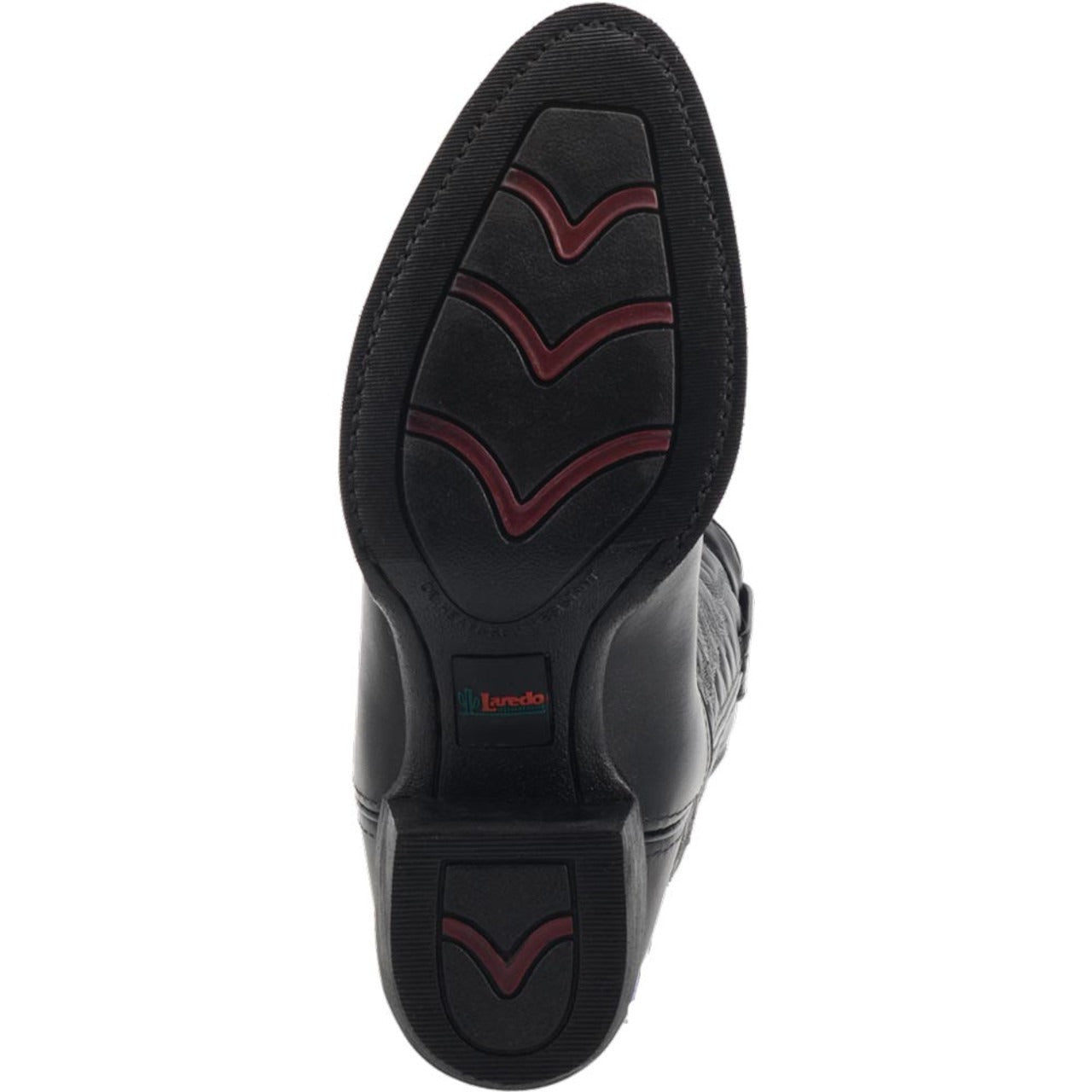 Laredo Birchwood Black Leather Round Toe Boots