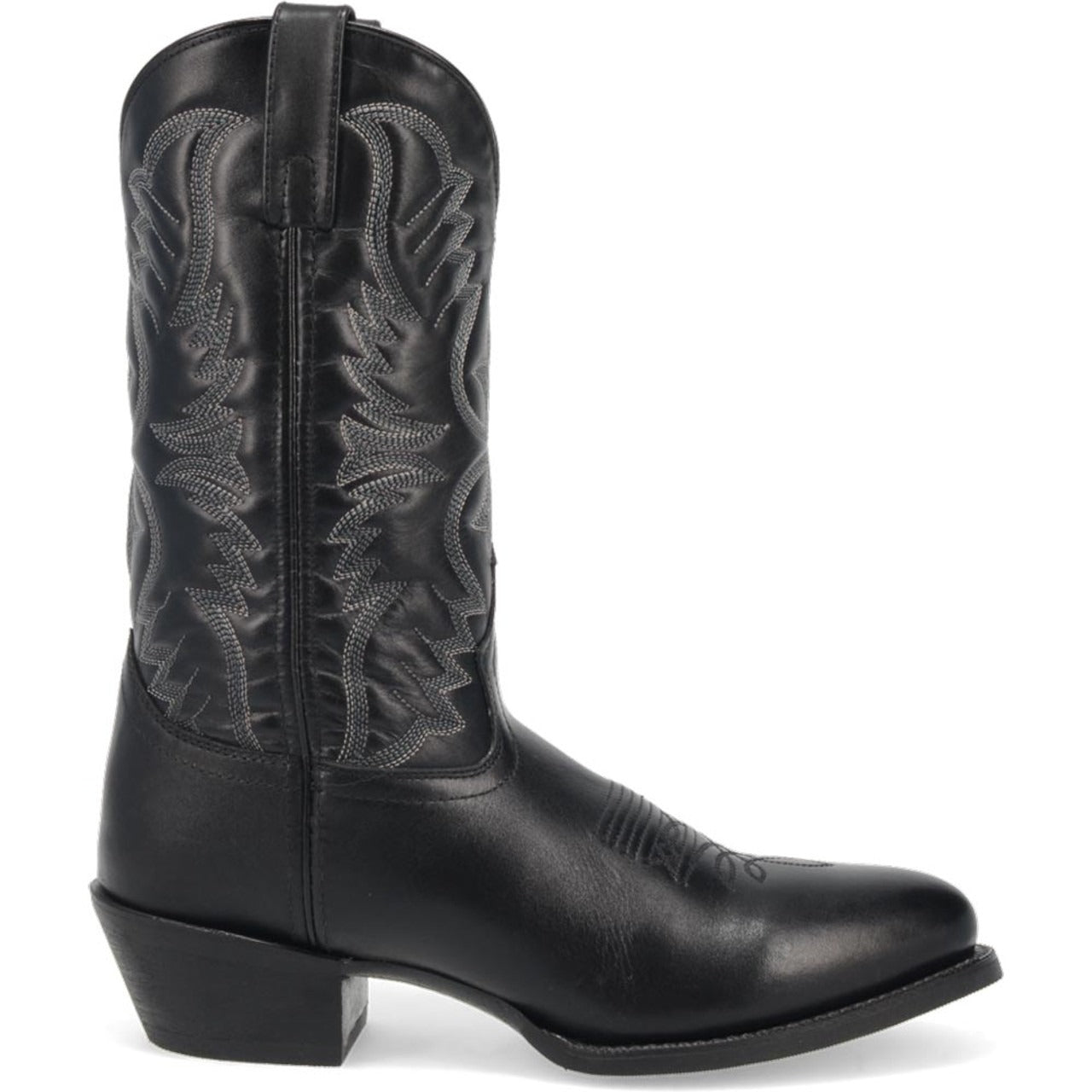 Laredo Birchwood Black Leather Round Toe Boots