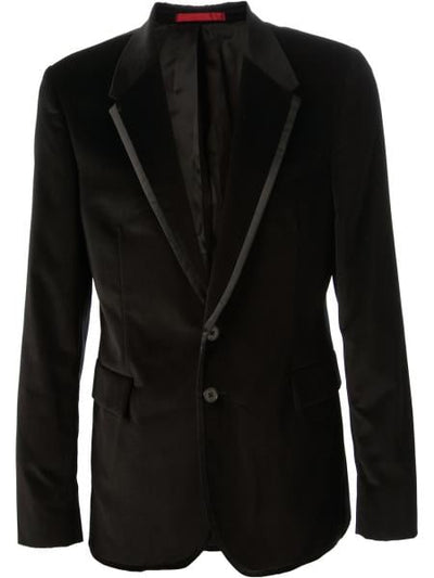Velvet Blazer - Mens Velvet Jacket Mens Black Cotton velour Jacket