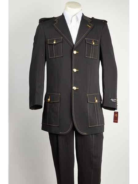 Men's 3 Button Fashion Cheap Priced Business Suits Clearance Sale Edged Jacket w/ Pants Vest Set Tan
