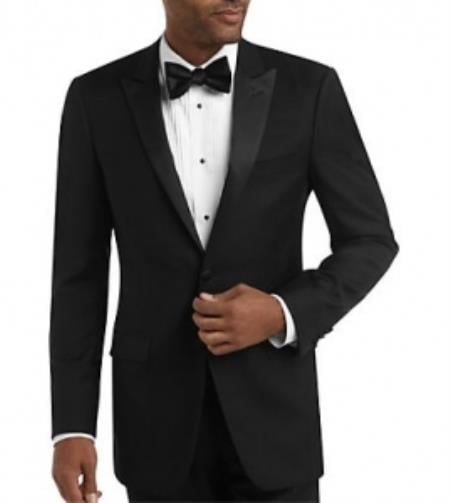 Men's Black Slim Fit Tuxedo Slim Fit Black Tuxedo - Skinny Fit Tuxedo