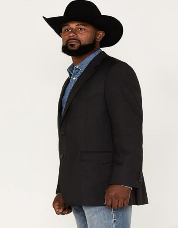 Western Cowboy Blazer for Men in Black