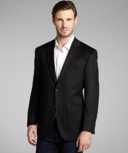 Winter Fabric Black Cashmere Blend 2 Button Cheap Priced Unique Dress Blazer Jacket For Men Sale