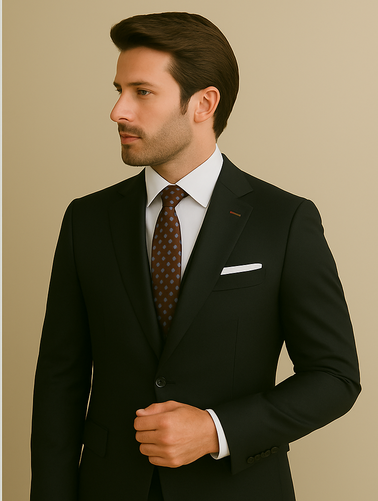 Italian Modern Fit Wool Suit by Statement