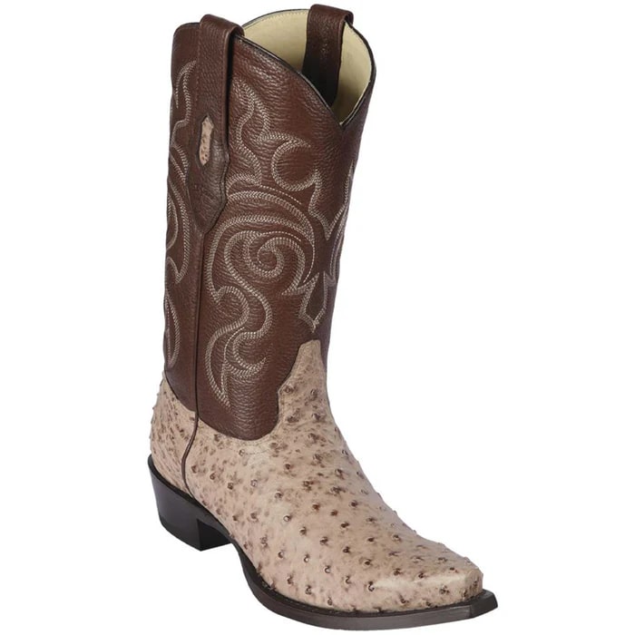 Men's Ostrich Skin Cowboy Boots by Los Altos