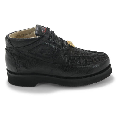 Los Altos Black Caiman & Ostrich Shoes