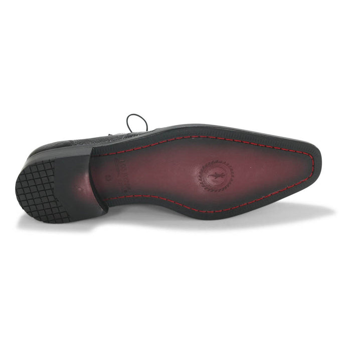 Oxford Black Teju Lizard Dress Shoes