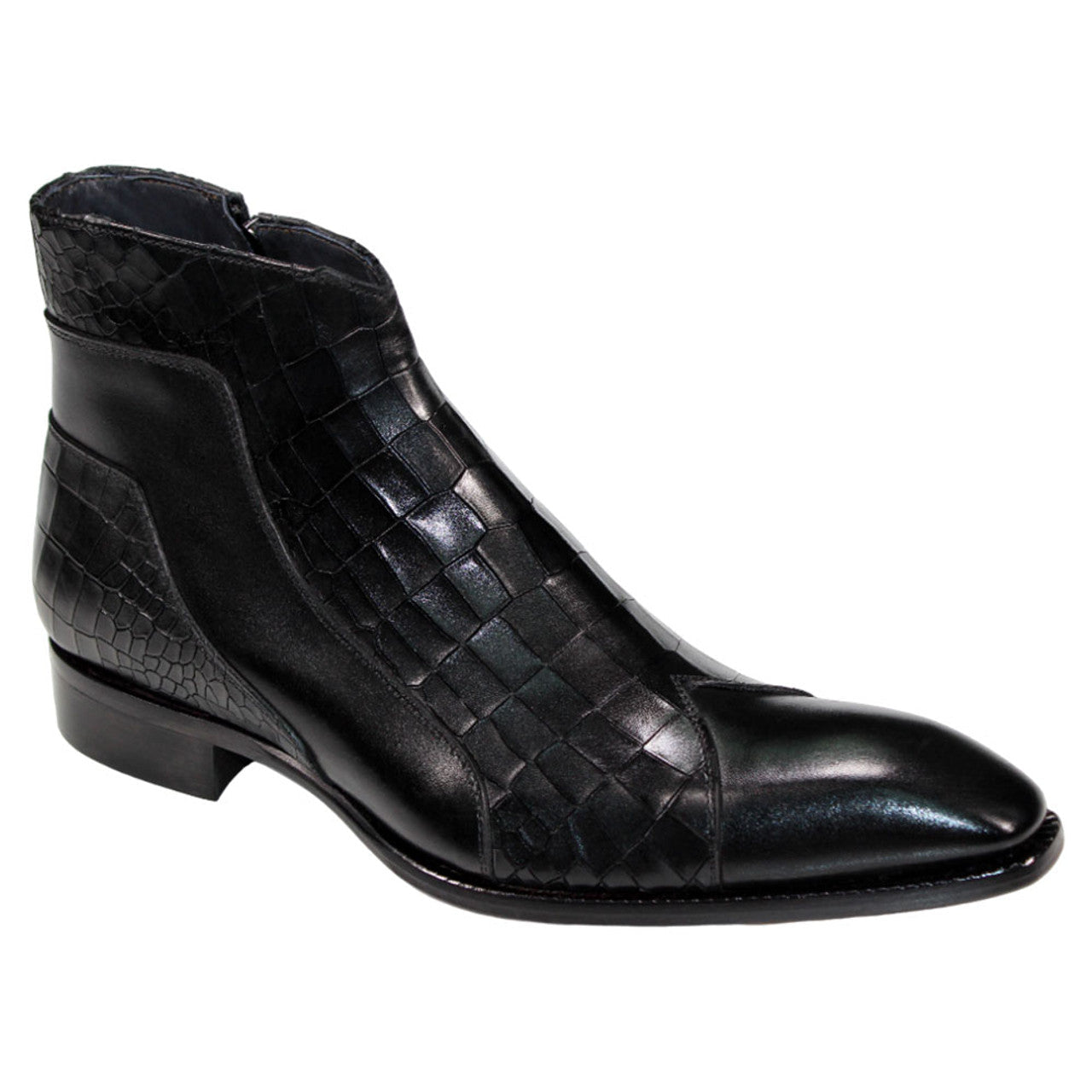 Duca Aprilia Italian Crocodile Print Boots
