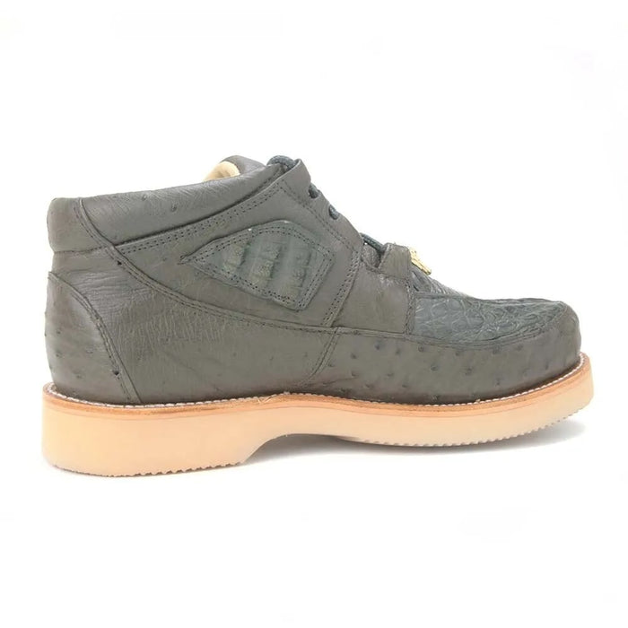 Los Altos Grey Caiman & Ostrich Boots