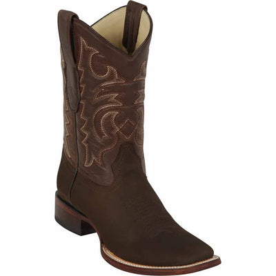 Los Altos Brown Square Toe Cowboy Boot