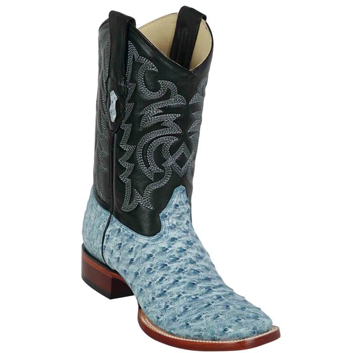 Blue Ostrich Mens Dress Cowboy Boot by Los Altos