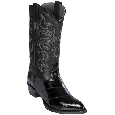 Black Eel Dress Cowboy Boots by Los Altos