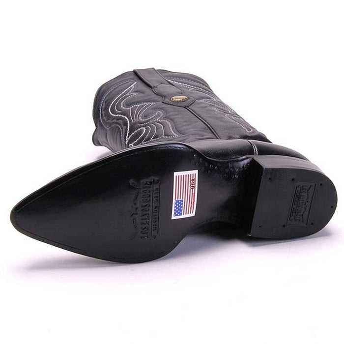 Los Altos Black Goat Leather J Toe Boots