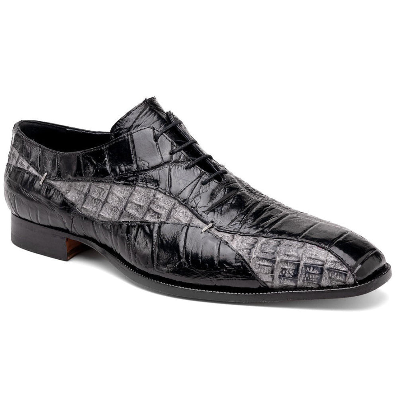 Mauri Black Gray Hornback Shoes Made Italy Scarface