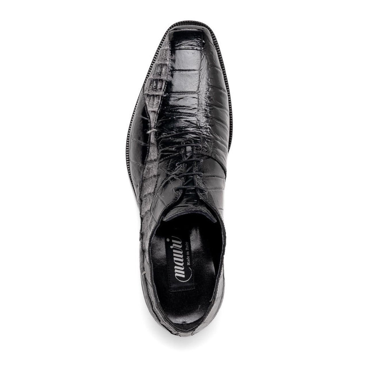Mauri Black Gray Hornback Shoes Made Italy Scarface