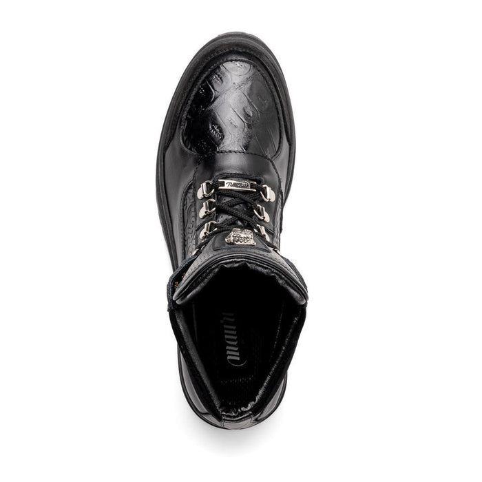 Mauri Black Croco Logo Mid Top Hiker Boot Renegade