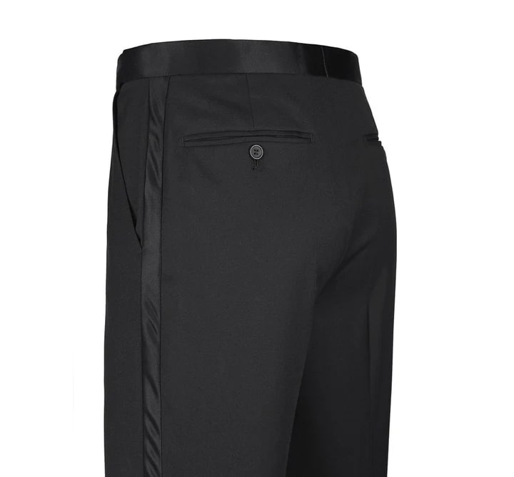 Classic Black Two Button Men's Tuxedo