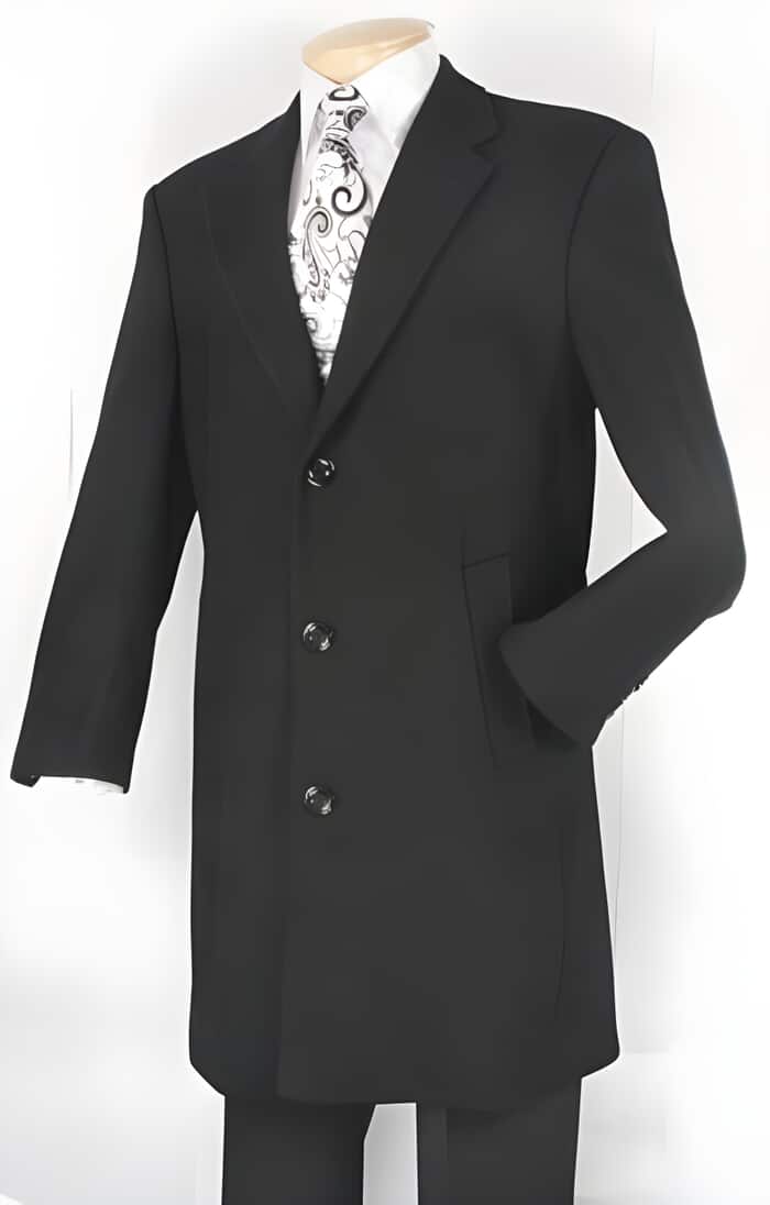 Men's Wool Blend Ankle-Length Car Coat