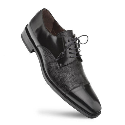 Mezlan Soka Black Oxfords Real Deerskin Shoes