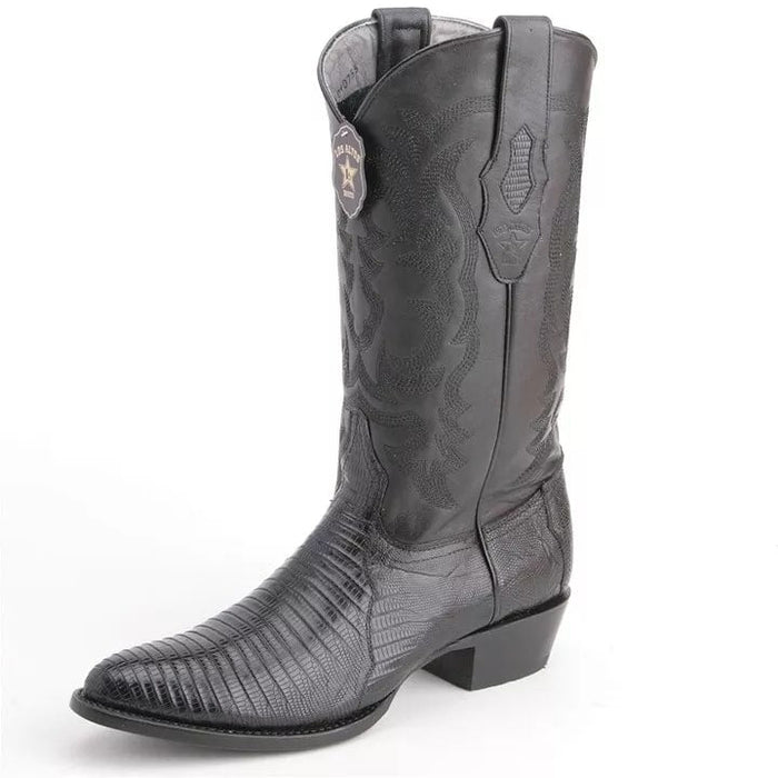 Los Altos Teju Snip Toe Black Boots