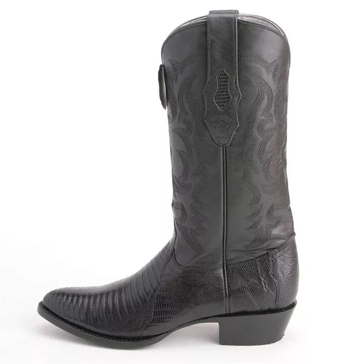 Los Altos Teju Snip Toe Black Boots