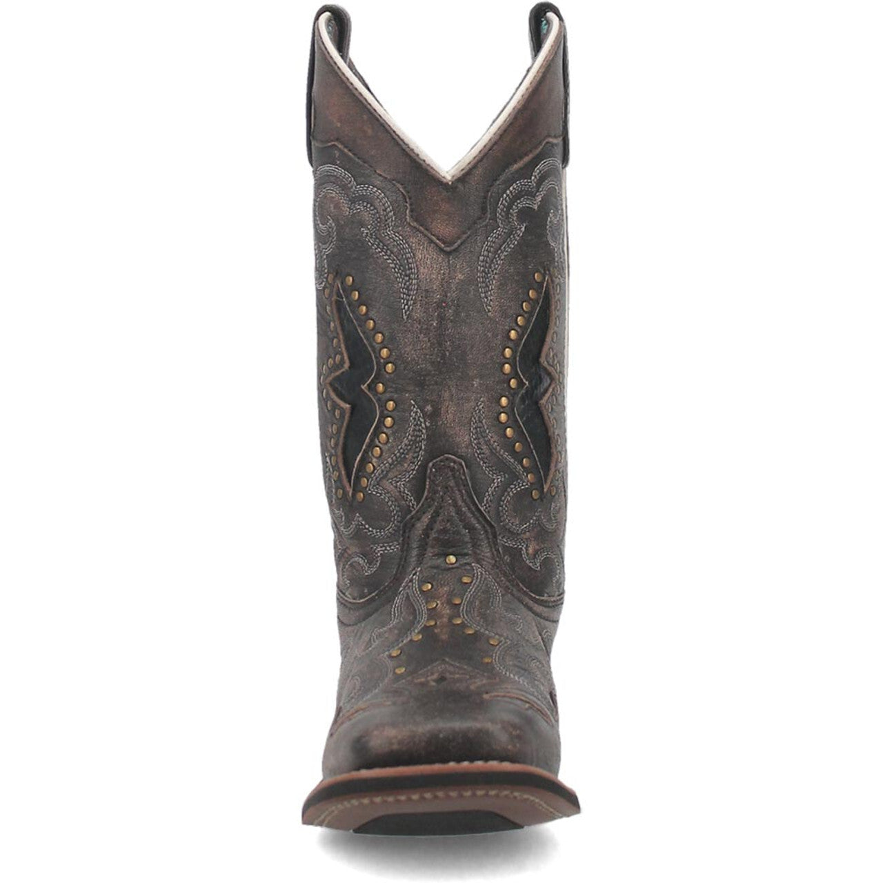 Laredo Spellbound Black Tan Broad Toe Boots