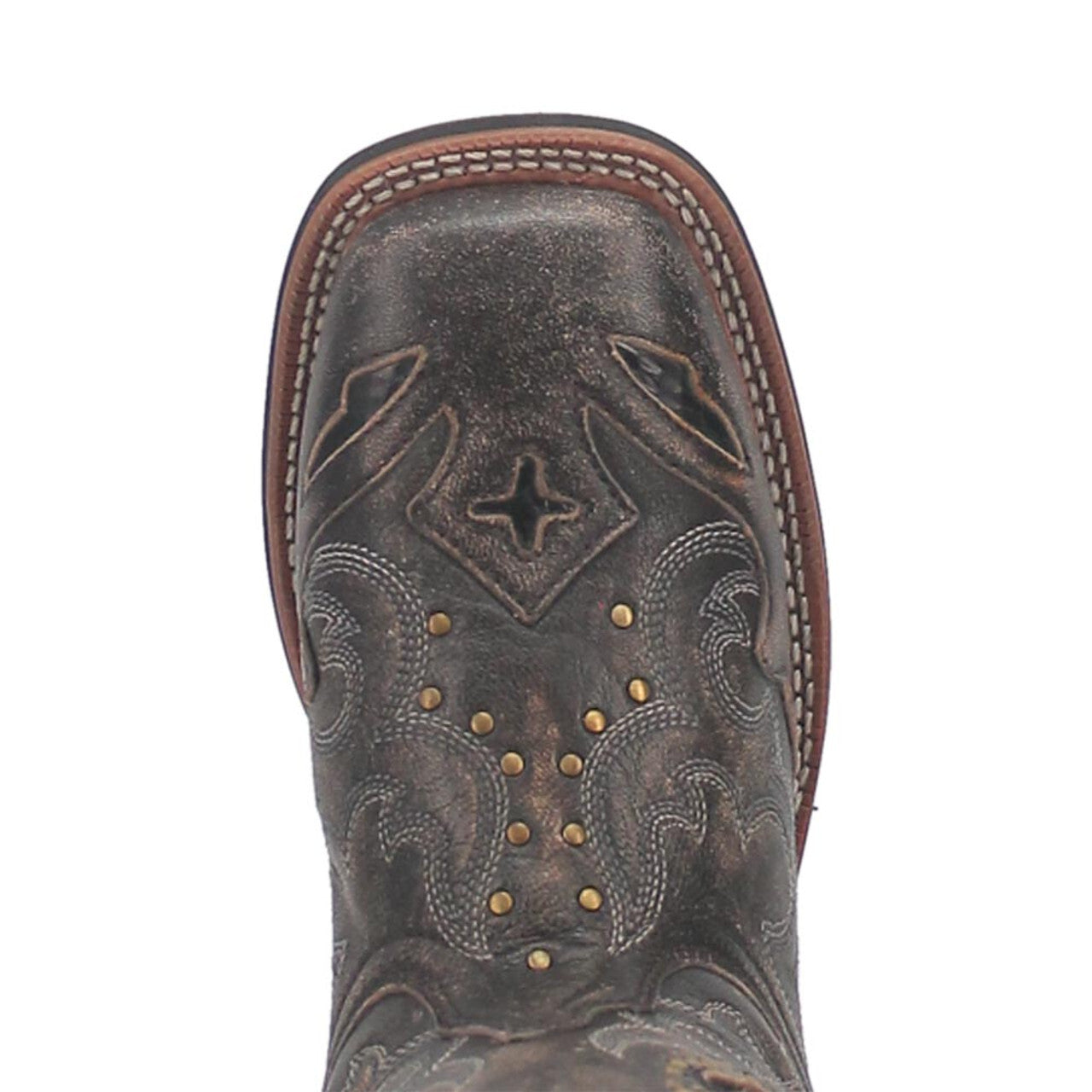 Laredo Spellbound Black Tan Broad Toe Boots