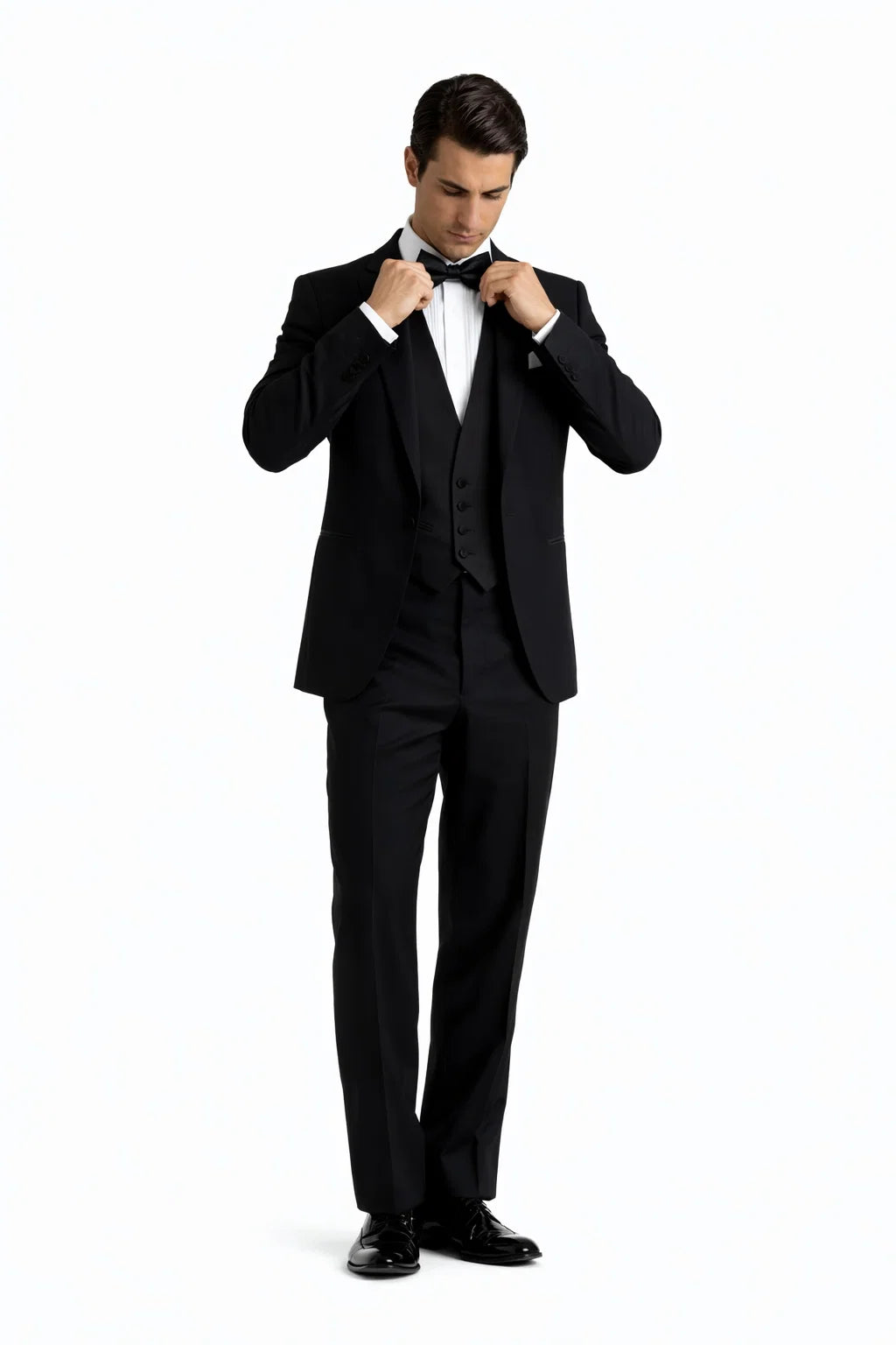 Black Tuxedo With Peaked Lapels