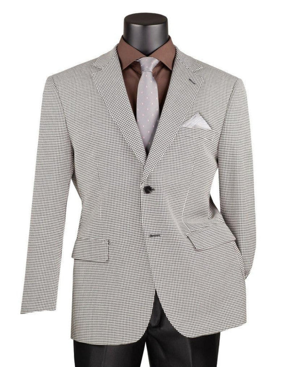 Houndstooth Vinci Black and White Sport Coat