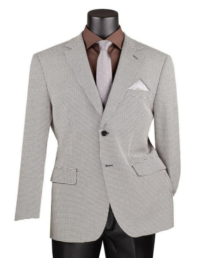 Houndstooth Vinci Black and White Sport Coat