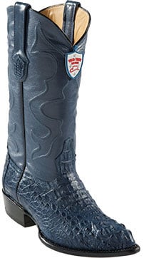 Wild West Blue Jean J-Toe caiman ~ World Best Alligator ~ Gator Skin Hornback Cowboy Boots