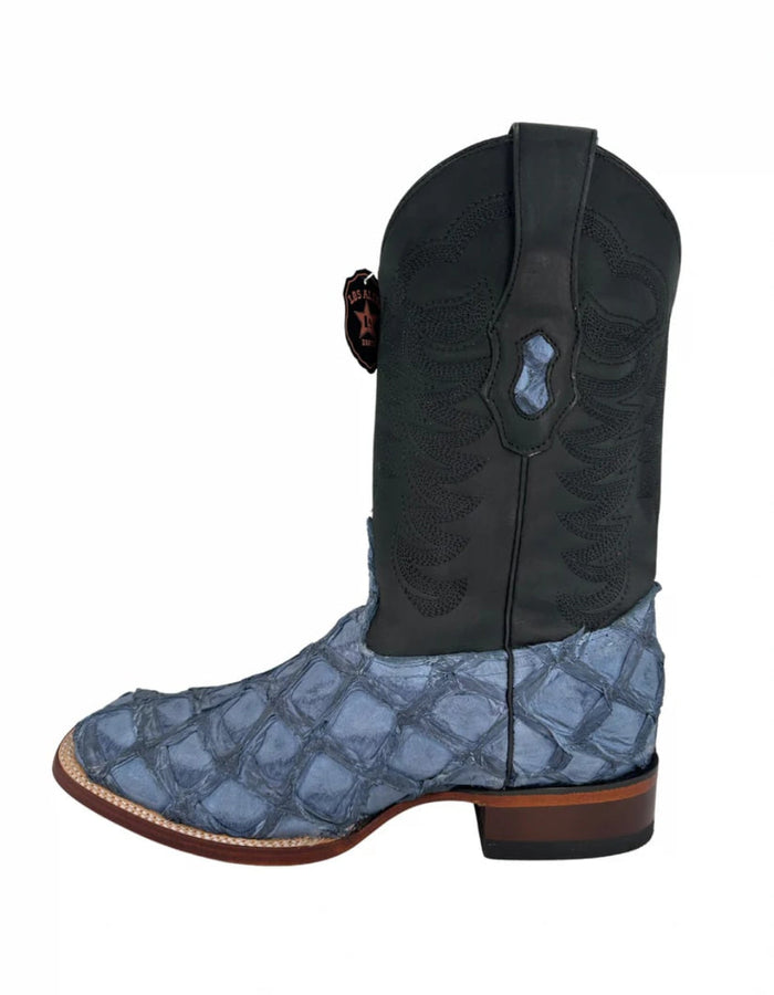 Los Altos Men's Genuine Pirarucu Square Toe Boot