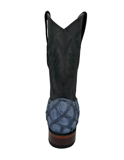 Los Altos Men's Genuine Pirarucu Square Toe Boot