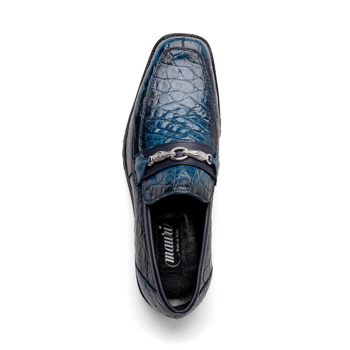 Mauri Alligator Loafers with Metal Bit Debonair