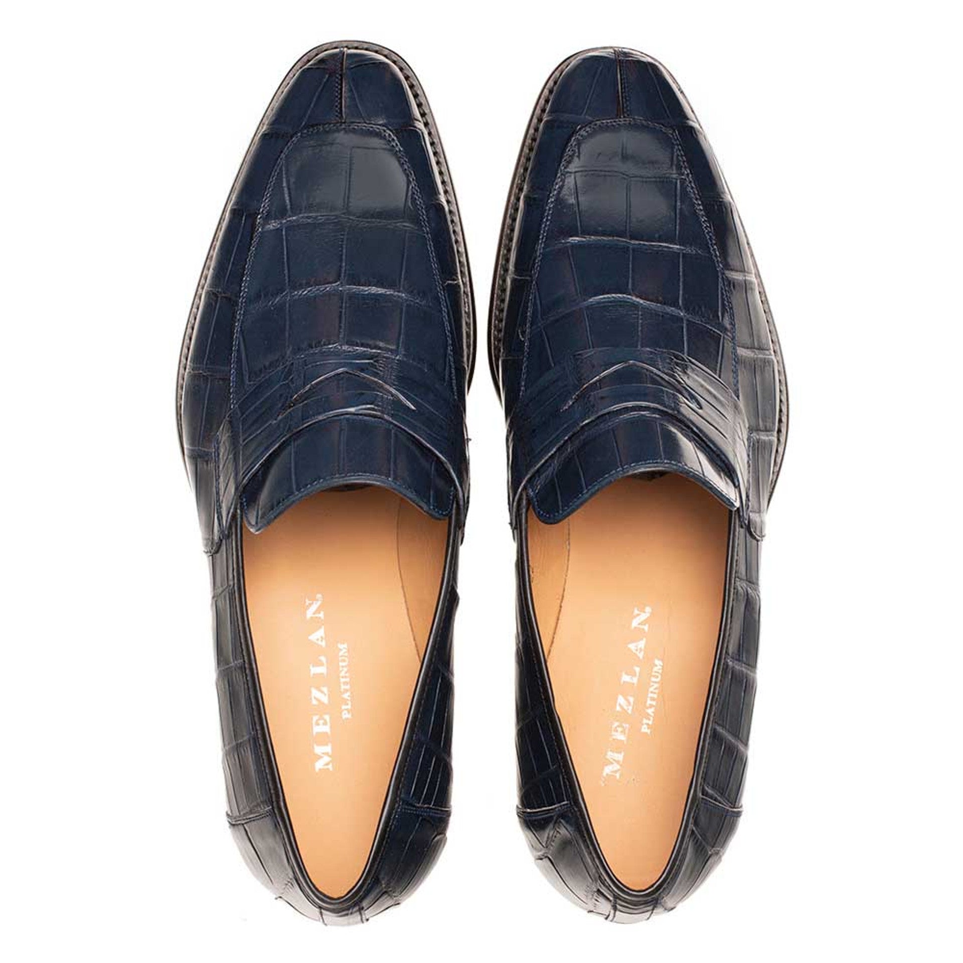 Piccolo Alligator Penny Loafer by Mezlan