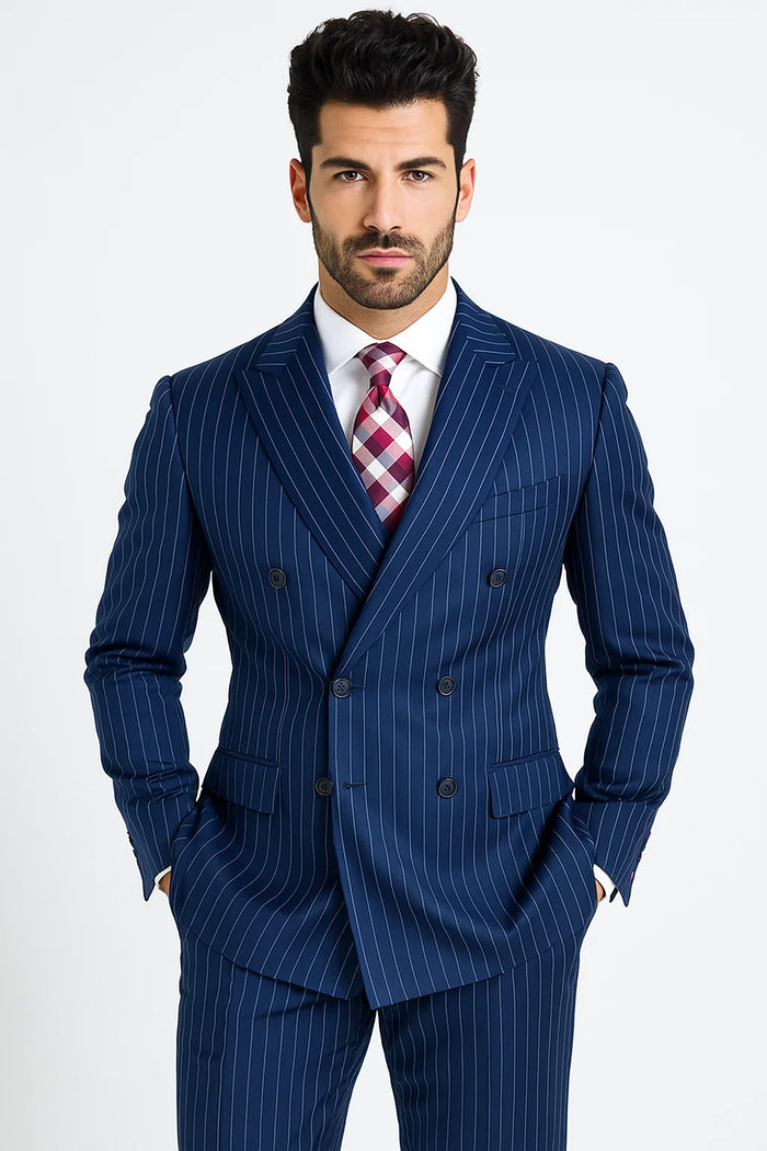 Blue Suit For Big Men 
