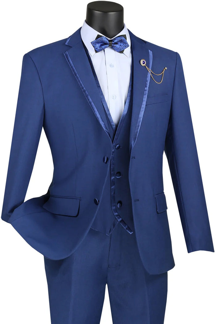 Blue Vinci 2-Button Notch Tuxedo