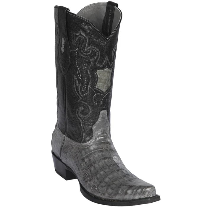 Grey Caiman Dress Cowboy Boots by Los Altos