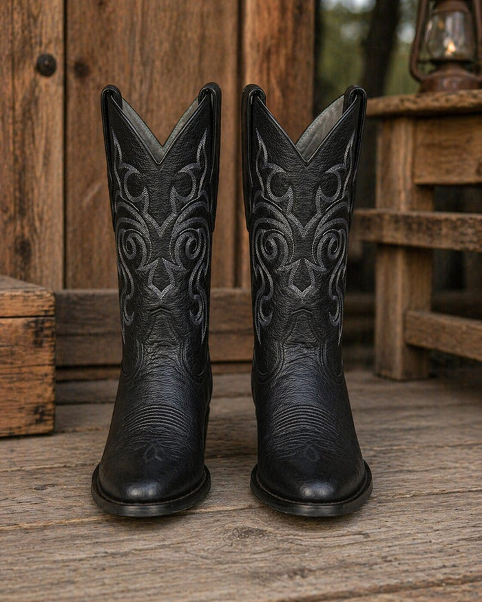 Botas de Cuero con Acabado Grizzly LAB-6527