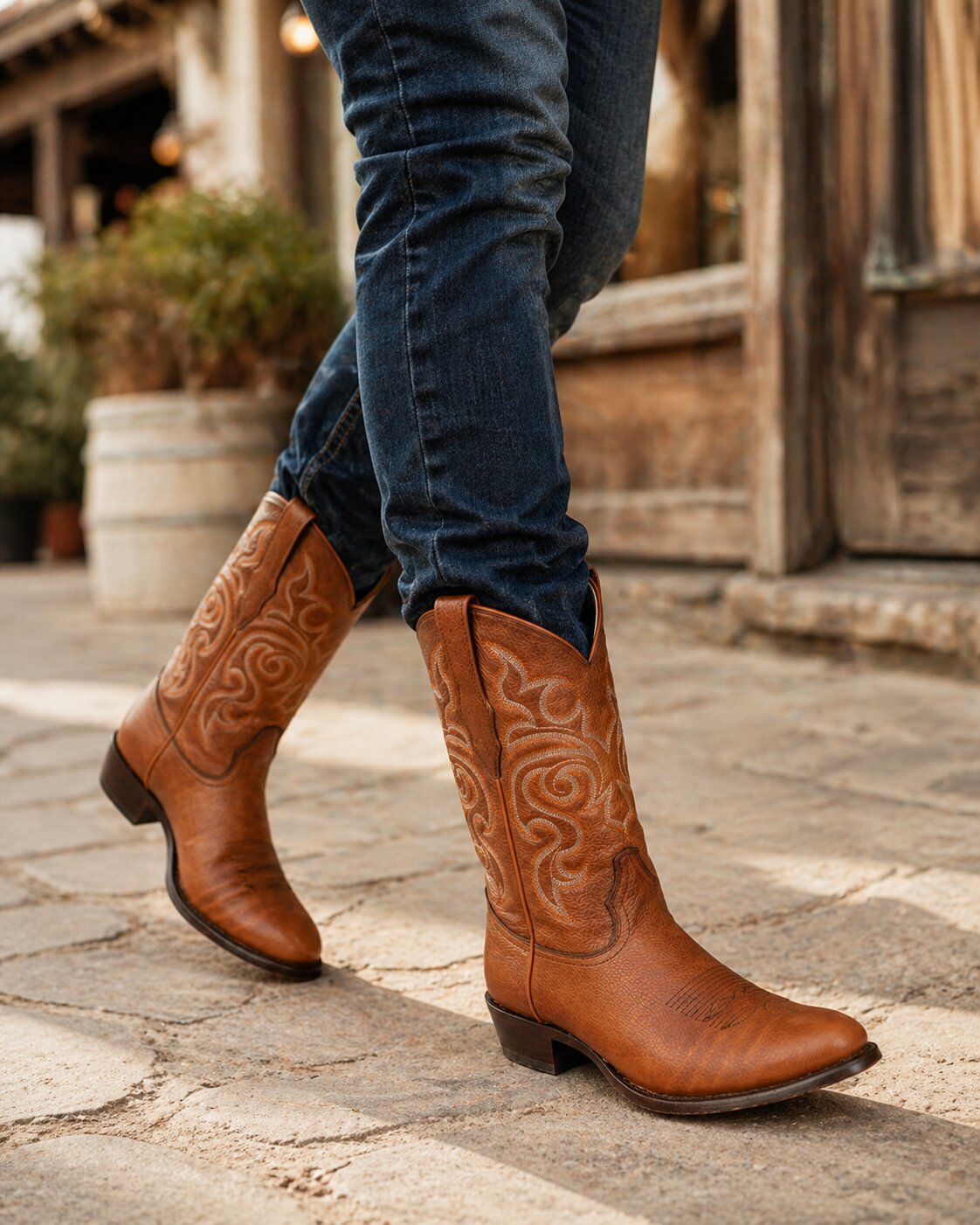 Botas de Cuero con Acabado Grizzly LAB-6527