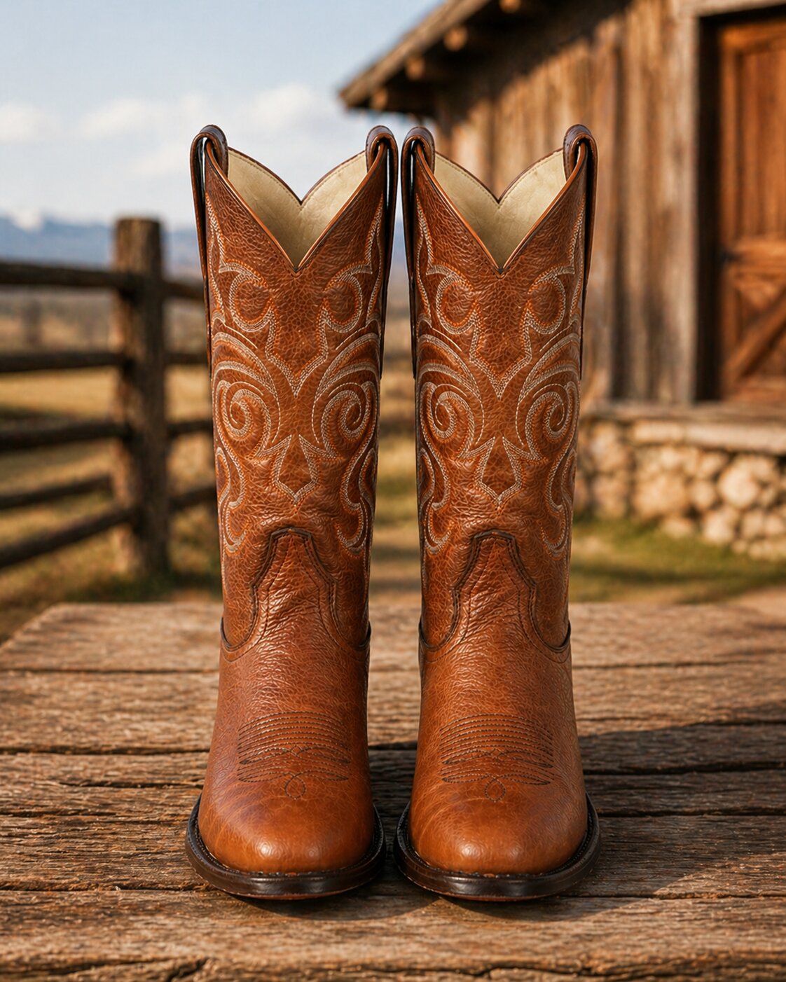 Botas de Cuero con Acabado Grizzly LAB-6527