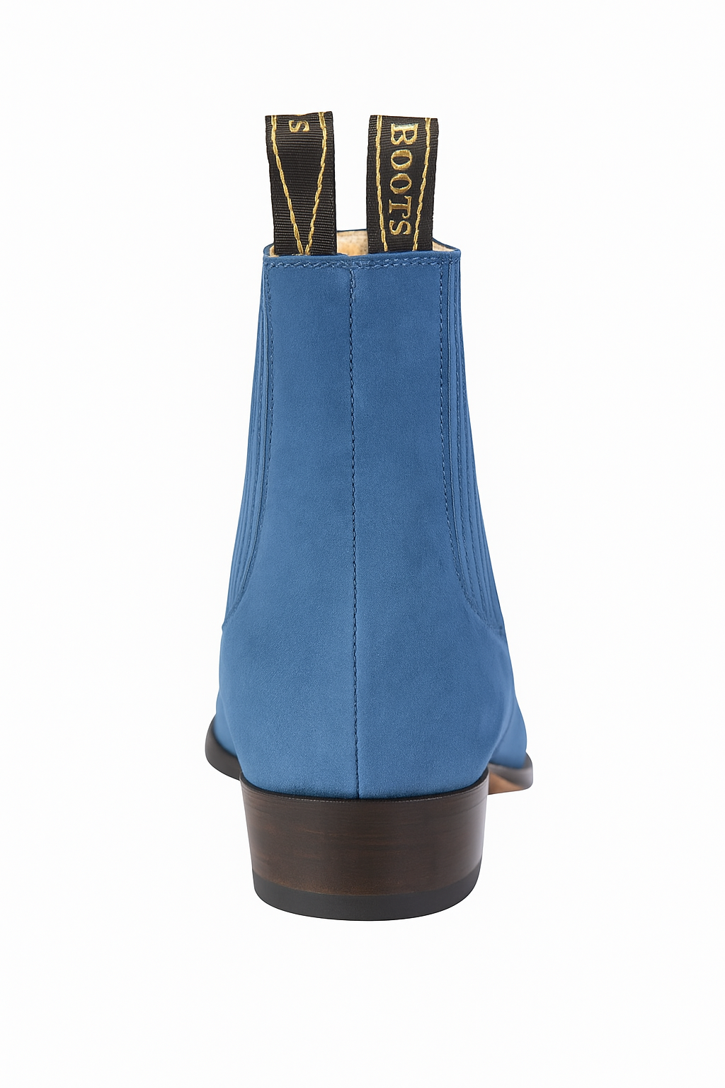 Botin Piel Nobuck LAB-616314 Blue Chelsea Boot