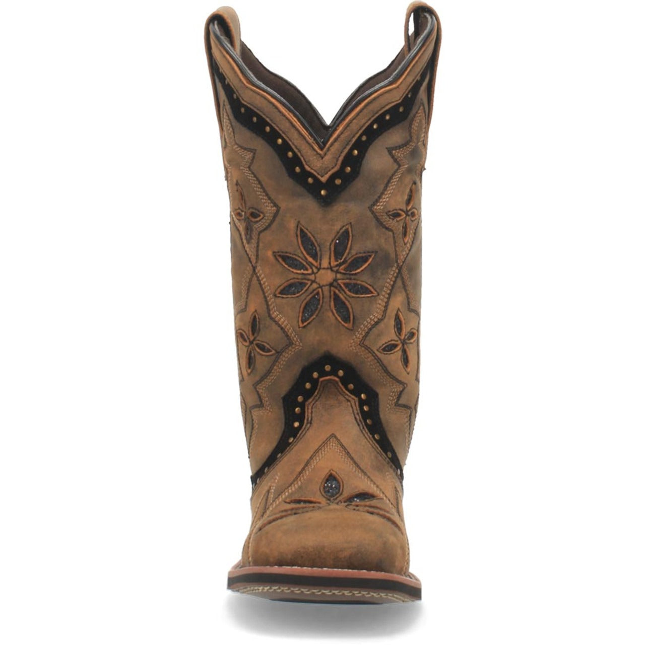Laredo Bouquet Honey Leather Square Toe Boots