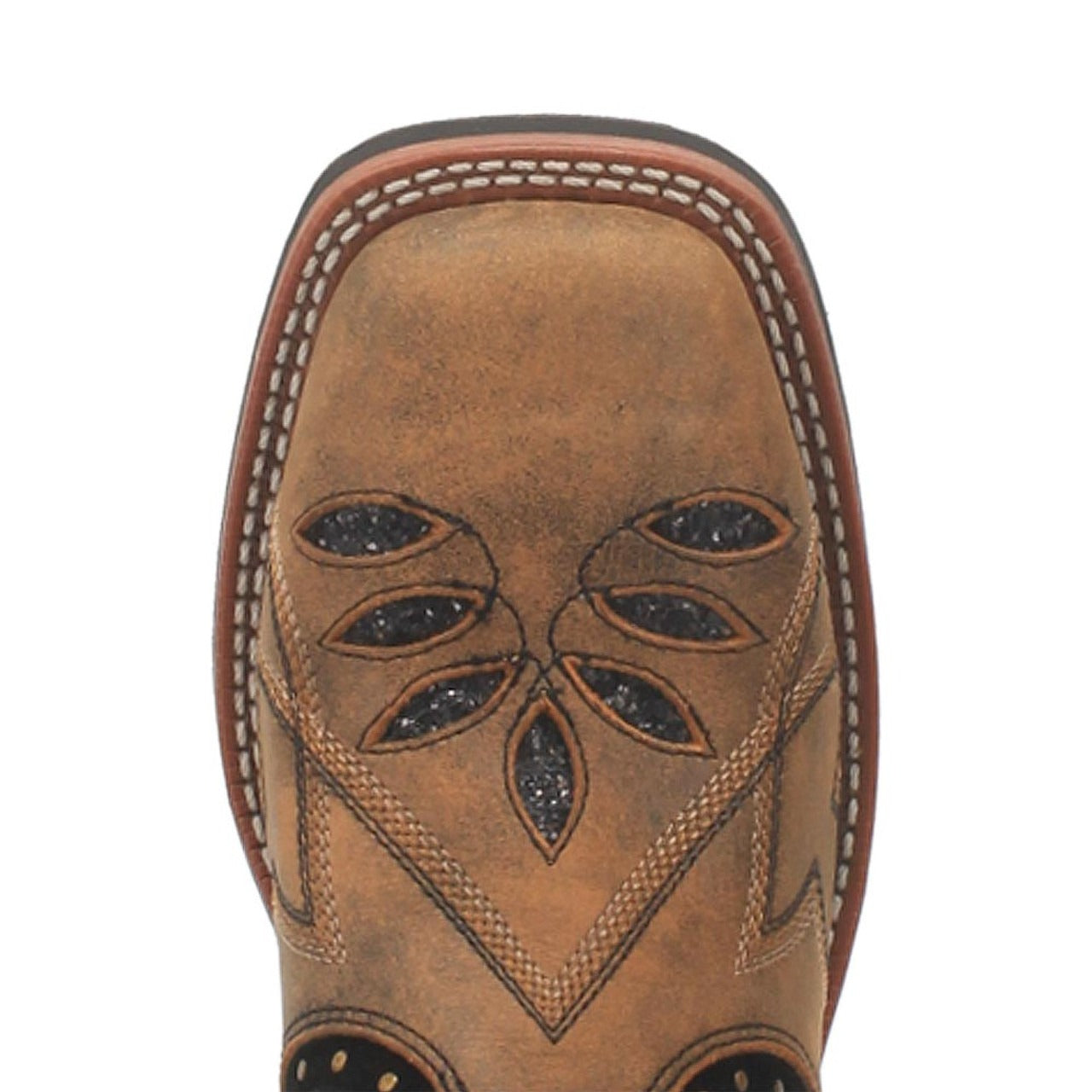 Laredo Bouquet Honey Leather Square Toe Boots