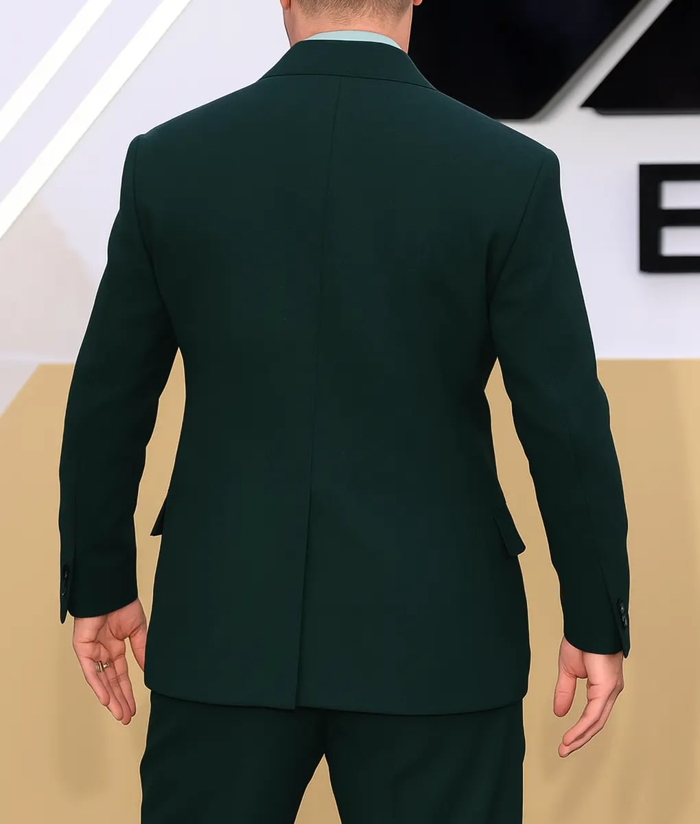 Brad Pitt Green Blazer by Alligator Warehouse