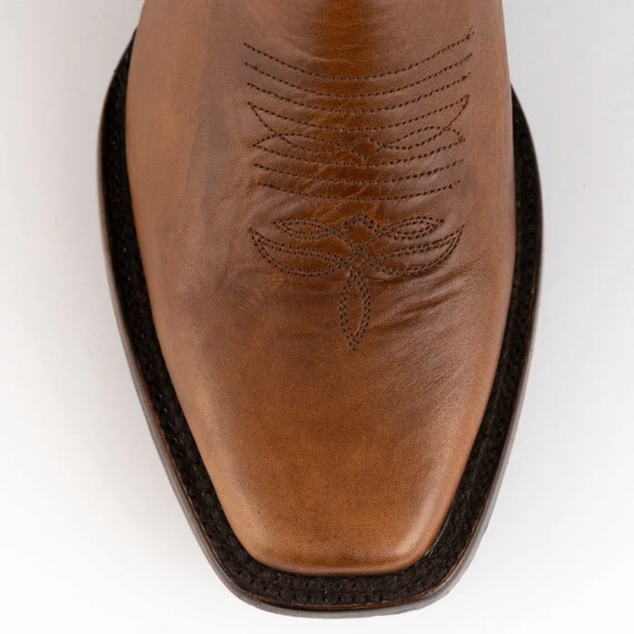Ferrini Santa Fe Leather Cowboy Boot Brandy