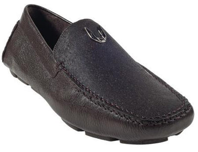 Brown Dress Shoe Mens Brown Genuine Shark Drivers Vestigium Driving Shoes slip on Stylish Dress Loafer for men