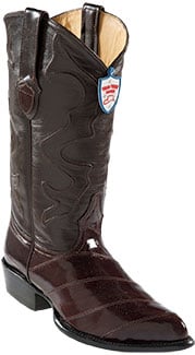 Wild West Brown Eel Cowboy Boots - Botas De Anguila