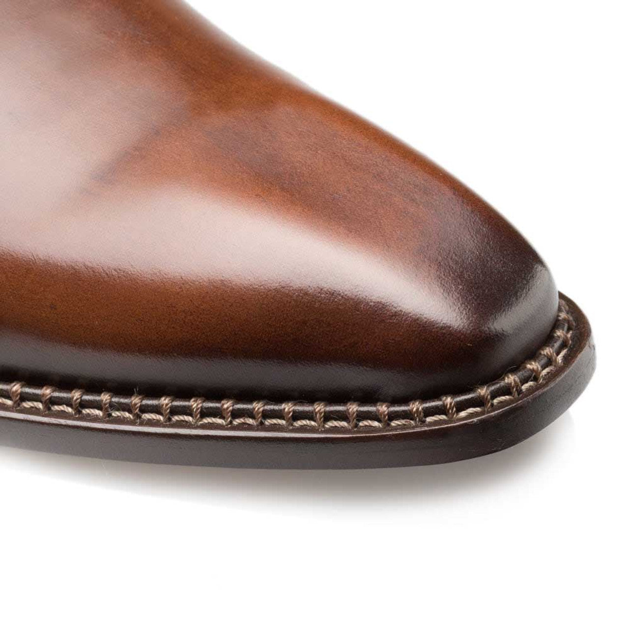 Enterprise Brown Calfskin Plain Toe Shoe by Mezlan