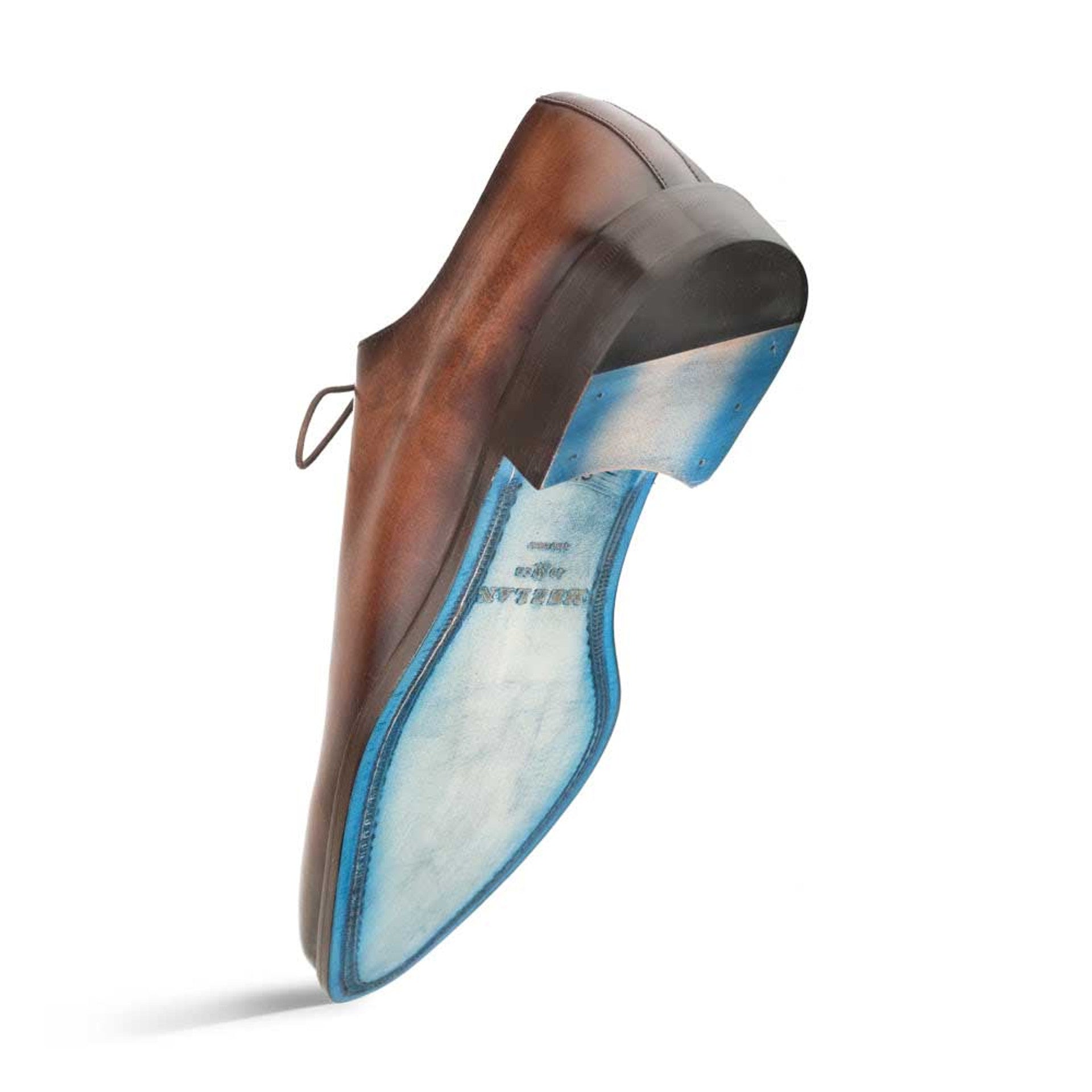 Enterprise Brown Calfskin MenŸ??s Plain Toe Shoe By Mezlan Made In Spain Brand